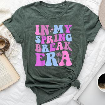 In My Spring Break Era Retro Groovy Vacation College Trip Bella Canvas T-shirt | Mazezy