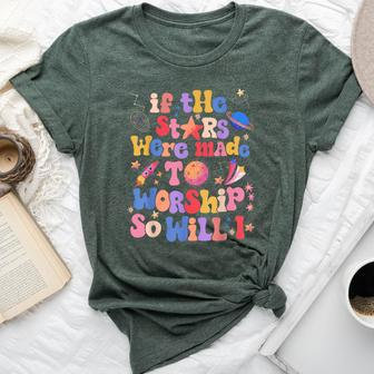 If The Stars Were Made To Worship Retro Christian Bible Bella Canvas T-shirt - Monsterry AU