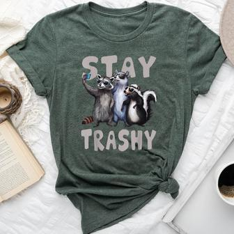 Stay Trashy Raccoon Opossum Skunk Men Bella Canvas T-shirt - Seseable