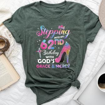 Stepping Into My 62Nd Birthday 62 Years Old Pumps Bella Canvas T-shirt - Thegiftio UK