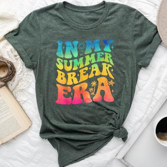 In My Summer Break Era Summer Break Groovy Teacher Tie Dye Bella Canvas T-shirt - Seseable