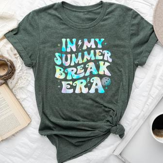 In My Summer Break Era Groovy Teacher Summer Break Vacation Bella Canvas T-shirt - Seseable