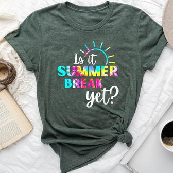 Is It Summer Break Yet Teacher Appreciation Bella Canvas T-shirt | Mazezy