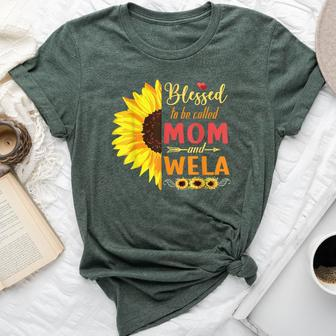 Sunflowers Happy Mothers Blessed To Be Called Mom And Wela Bella Canvas T-shirt - Monsterry AU