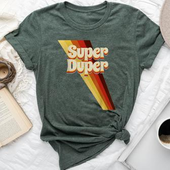 Super Duper Seventies 70'S Cool Vintage Retro Style Graphic Bella Canvas T-shirt - Monsterry