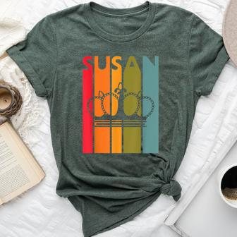 Susan Idea For Girls First Name Vintage Susan Bella Canvas T-shirt - Seseable