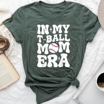 In My T Ball Mom Era Groovy Ball Mom Mother's Day Bella Canvas T-shirt - Monsterry UK