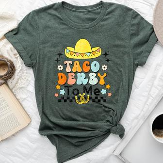 Taco Derby To Me Cinco De Mayo Horse Racing Bella Canvas T-shirt | Mazezy CA