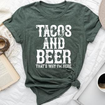 Tacos And Beer Drinking Drunk Cinco De Mayo Women Bella Canvas T-shirt - Monsterry