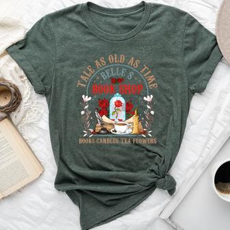 Tale As Old As Time Book Lover Wildflower Book Bella Canvas T-shirt - Monsterry UK