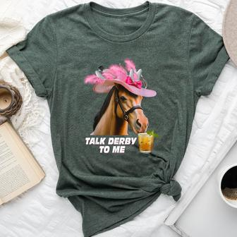 Talk Derby To Me Horse Racing Derby Day 150Th Bella Canvas T-shirt - Seseable
