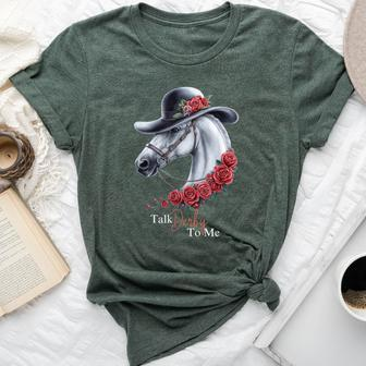 Talk Derby To Me Horse Racing Lover Derby Day Bella Canvas T-shirt - Seseable