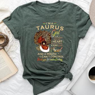 Taurus Girl For Black Melanin Afro Queen Bella Canvas T-shirt - Monsterry AU