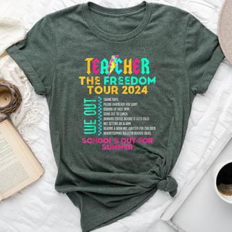 Teacher The Freedom Tour 2024 School's Out For Summer Bella Canvas T-shirt - Monsterry