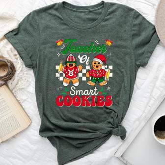 Teacher Of Smart Cookies Gingerbread Christmas Teachers Bella Canvas T-shirt | Mazezy