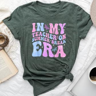 In My Teacher On Summer Break Era Groovy Summer Vibe Teacher Bella Canvas T-shirt - Seseable