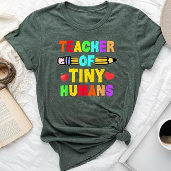 Teacher Of Tiny Humans Preschool Nursery Pre-K Instructors Bella Canvas T-shirt - Monsterry DE