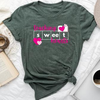 Teaching Sweethearts Reading Teacher Science Of Reading Bella Canvas T-shirt | Mazezy