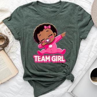 Team Girl Baby Announcement Gender Reveal Party Bella Canvas T-shirt - Thegiftio UK
