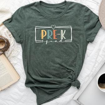Team Pre-K Teacher Crew Squad Hello Pre-K Squad Teacher Team Bella Canvas T-shirt | Seseable FR
