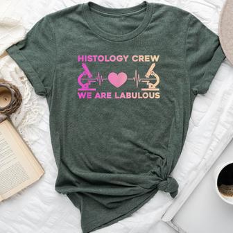 Histo Technician Crew Histology Tech Microscopes Bella Canvas T-shirt - Monsterry UK