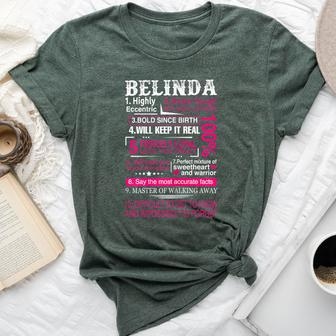 Ten Facts About Name Is Belinda First Name Bella Canvas T-shirt - Seseable