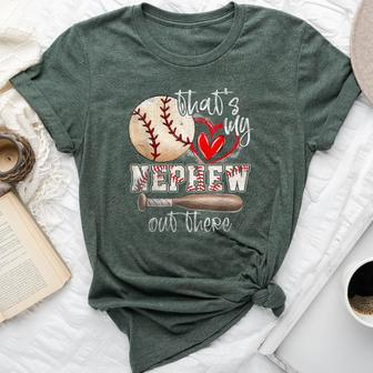 That's My Nephew Out There Baseball Aunt Auntie Bella Canvas T-shirt | Mazezy AU