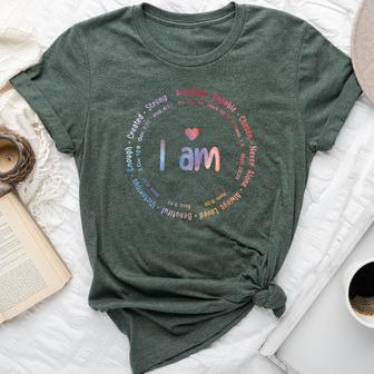 Tie Dye I Am Inspiration Christian Religious Bible Verses Bella Canvas T-shirt - Monsterry CA