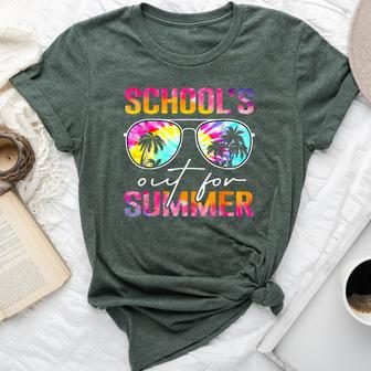 Tie Dye Last Day Of School's Out For Summer Teacher Girls Bella Canvas T-shirt - Monsterry DE