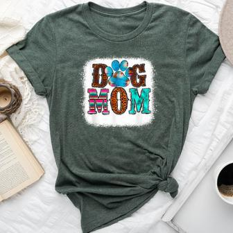 Tie Dye Leopard Dog Mama For Mom Mother's Day Dog Love Bella Canvas T-shirt | Mazezy AU