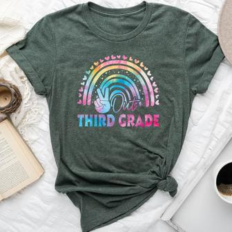 Tie Dye Peace Out 3Rd Grade Last Day Of School Third Grade Bella Canvas T-shirt - Monsterry CA