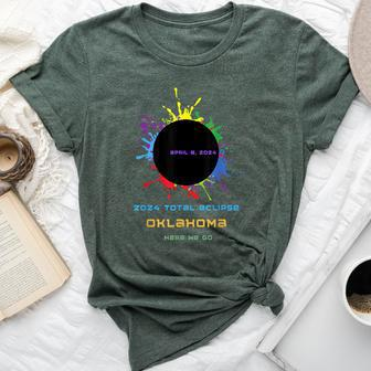 Total Solar Eclipse 2024 Oklahoma Family Matching Bella Canvas T-shirt - Monsterry