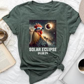 Totality Solar Eclipse 040824 Chicken Astronomy Lovers Bella Canvas T-shirt | Mazezy