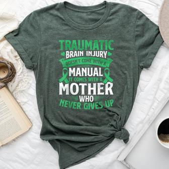 Traumatic Brain Injury Tbi Awareness Survivor Mom Girl Bella Canvas T-shirt - Seseable