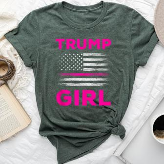 Trump Girl 2024 Trump Girl Pink For Girls Bella Canvas T-shirt - Seseable