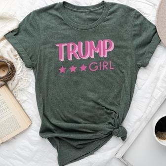 Trump Girl 2024 Trump Girl Pink For Girls For Women Bella Canvas T-shirt - Thegiftio UK