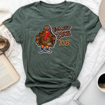 Turkey Bowl 2023 Thanksgiving Day Football Game Bella Canvas T-shirt - Seseable