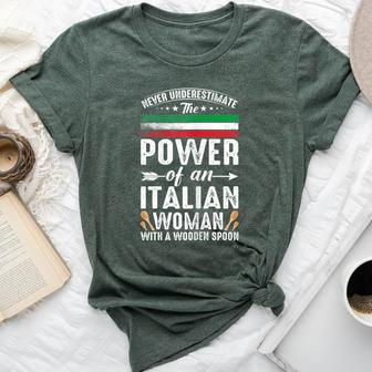 Never Underestimate The Power Of Italian Italian Bella Canvas T-shirt | Mazezy
