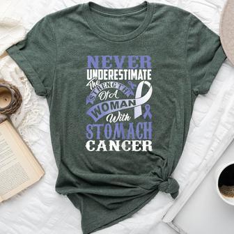 Never Underestimate The With Stomach Cancer T Bella Canvas T-shirt - Thegiftio UK