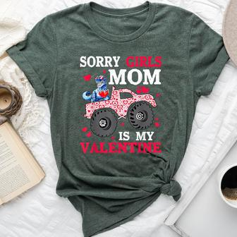 Valentine Day Sorry Girls Mom Is My Valentine Toddler Boys Bella Canvas T-shirt | Mazezy AU