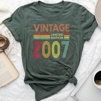 Vintage 2007 17 Years Old Boys And Girls 17Th Birthday Bella Canvas T-shirt - Monsterry CA