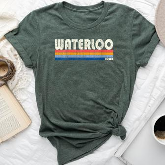Vintage 70S 80S Style Waterloo Ia Bella Canvas T-shirt - Monsterry