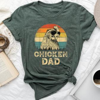 Vintage Chicken Dad Chicken Lovers Daddy Father's Day Bella Canvas T-shirt - Monsterry AU