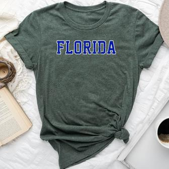 Vintage Florida Florida Orange Retro Worn Fl Bella Canvas T-shirt - Seseable
