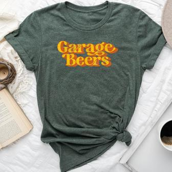 Vintage Garage Beers Beer Drinking Retro Fathers Day Bella Canvas T-shirt - Monsterry DE