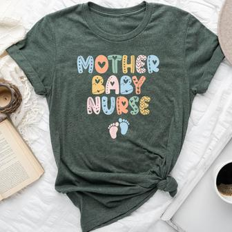 Vintage Groovy Mother Baby Nurse Nurse Week Bella Canvas T-shirt - Seseable
