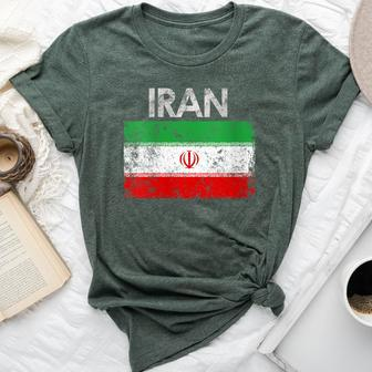 Vintage Iran Iranian Flag Pride Bella Canvas T-shirt - Monsterry DE