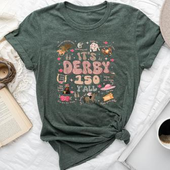 Vintage It's Derby 150 Yall 150Th Horse Racing Ky Derby Day Bella Canvas T-shirt | Mazezy