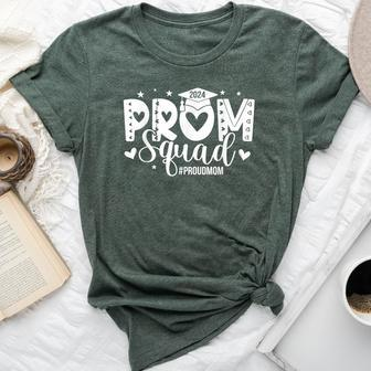 Vintage Prom Squad 2024 Proud Mom Graduation Class Of 2024 Bella Canvas T-shirt - Monsterry UK