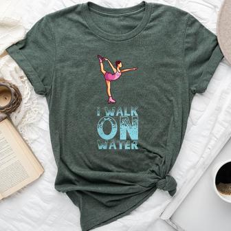 I Walk On Water I Figure Skating I Ice Skater Bella Canvas T-shirt - Monsterry AU